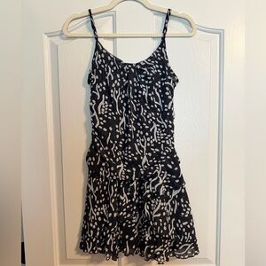 Diane Von Furstenberg Black and White Mini Dress